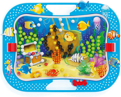 Quercetti 0969 Quercetti-0969 Ocean Fun Fish & Pegs-Kids' Mosaic Kits STEAM Toy