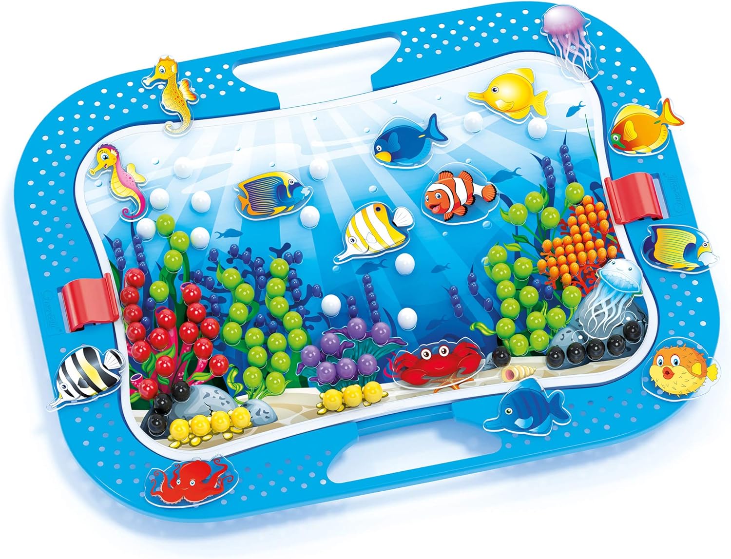 Quercetti 0969 Quercetti-0969 Ocean Fun Fish & Pegs-Kids' Mosaic Kits STEAM Toy