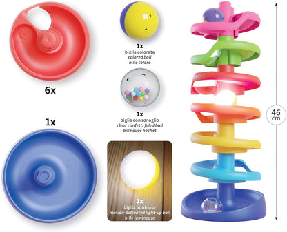 Quercetti- Pistas de canicas para la Primera Infancia, Multicolor (6499