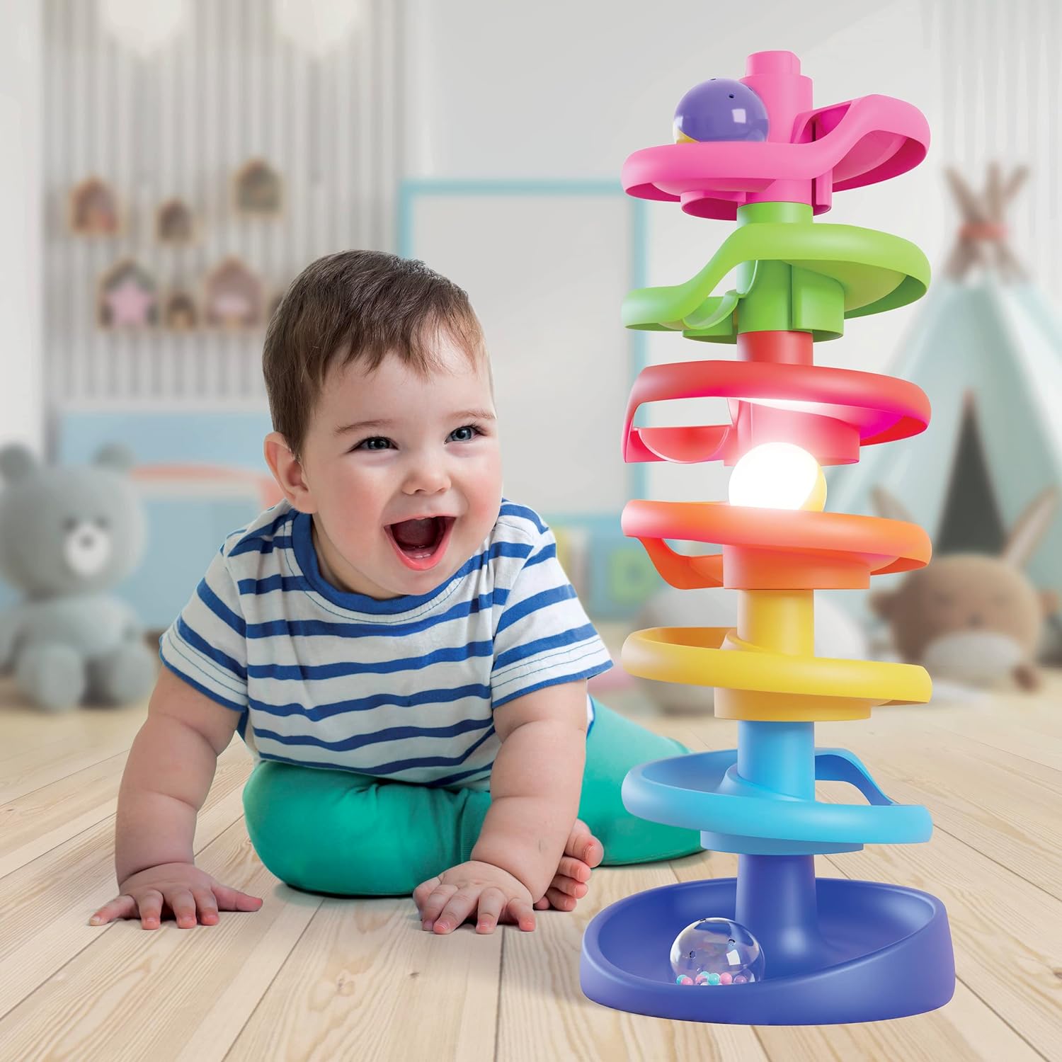 Quercetti- Pistas de canicas para la Primera Infancia, Multicolor (6499