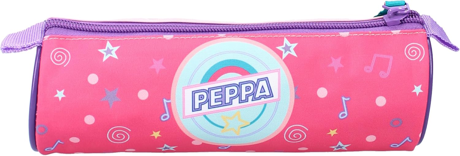 Vadobag Peppa Music and Dance Pencil Case, pink, Design