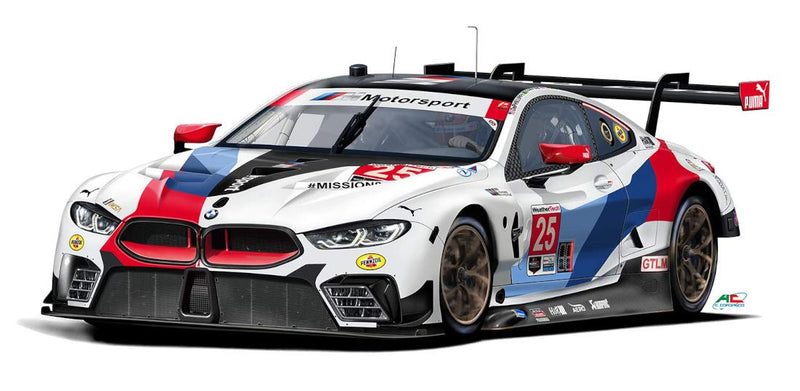 NUNU BEEMAX Model Car BMW M8 GTE 2019 Daytona 24h Winner 24010 - 1:24 Scale