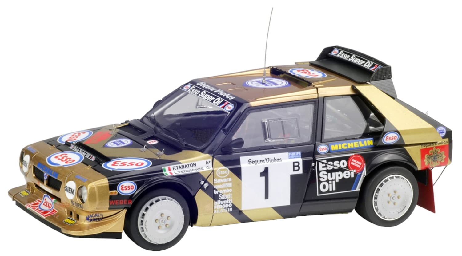 Platz/BEEMAX BX24034 Lancia Delta S4 1986 Catalonia Rally Winner Plastic Model, Molded Color