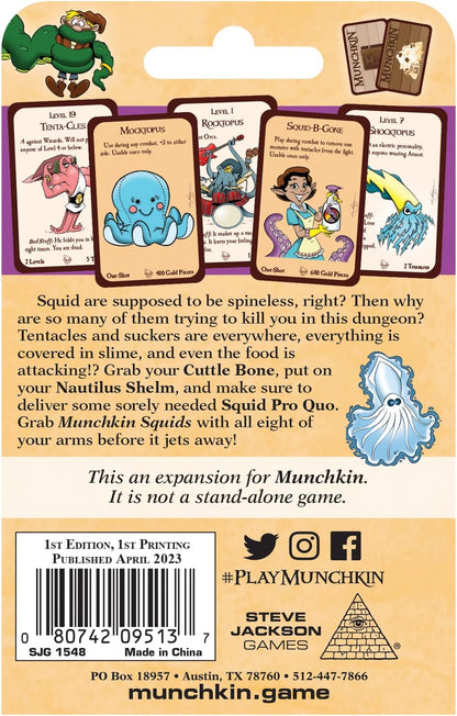 Steve Jackson Games | Munchkin Squids | Card Game | English