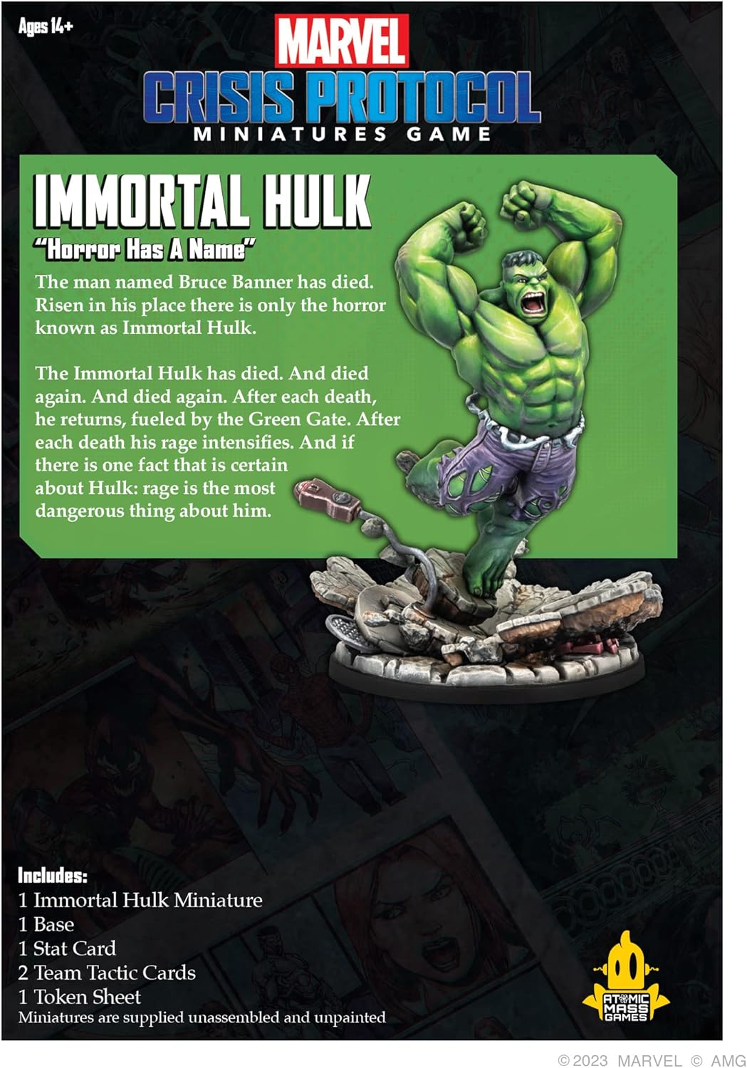 Atomic Mass Games | Marvel Crisis Protocol: Immortal Hulk | Miniatures Game | Ages 14+ | 2 Players | 90 Minutes Playing Time Classic