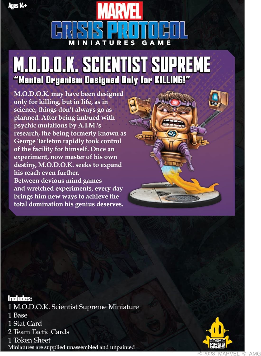 Atomic Mass Games | Marvel Crisis Protocol: M.O.D.O.K. Scientist Supreme | Miniatures Card Game | Ages 14+ | 2 Players | 90 Minutes Playing Time