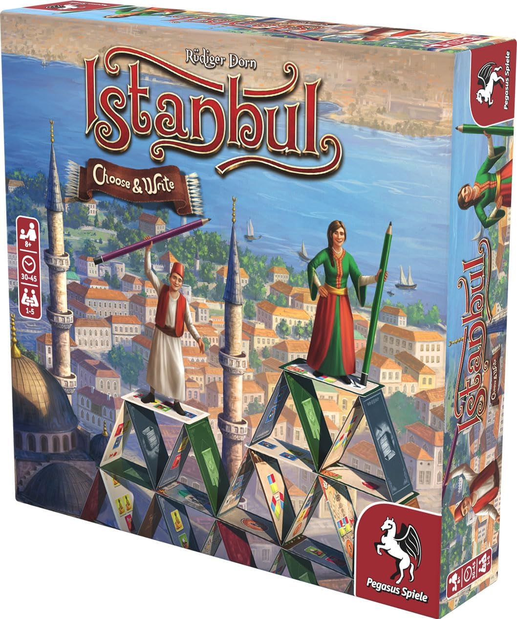 Pegasus Spiele- Estambul – Choose & Write Juegos de Cartas (PES55114G