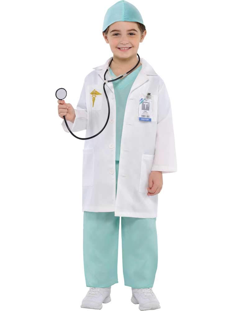 amscan Childs Doctor Fancy Dress Surgeon Costume