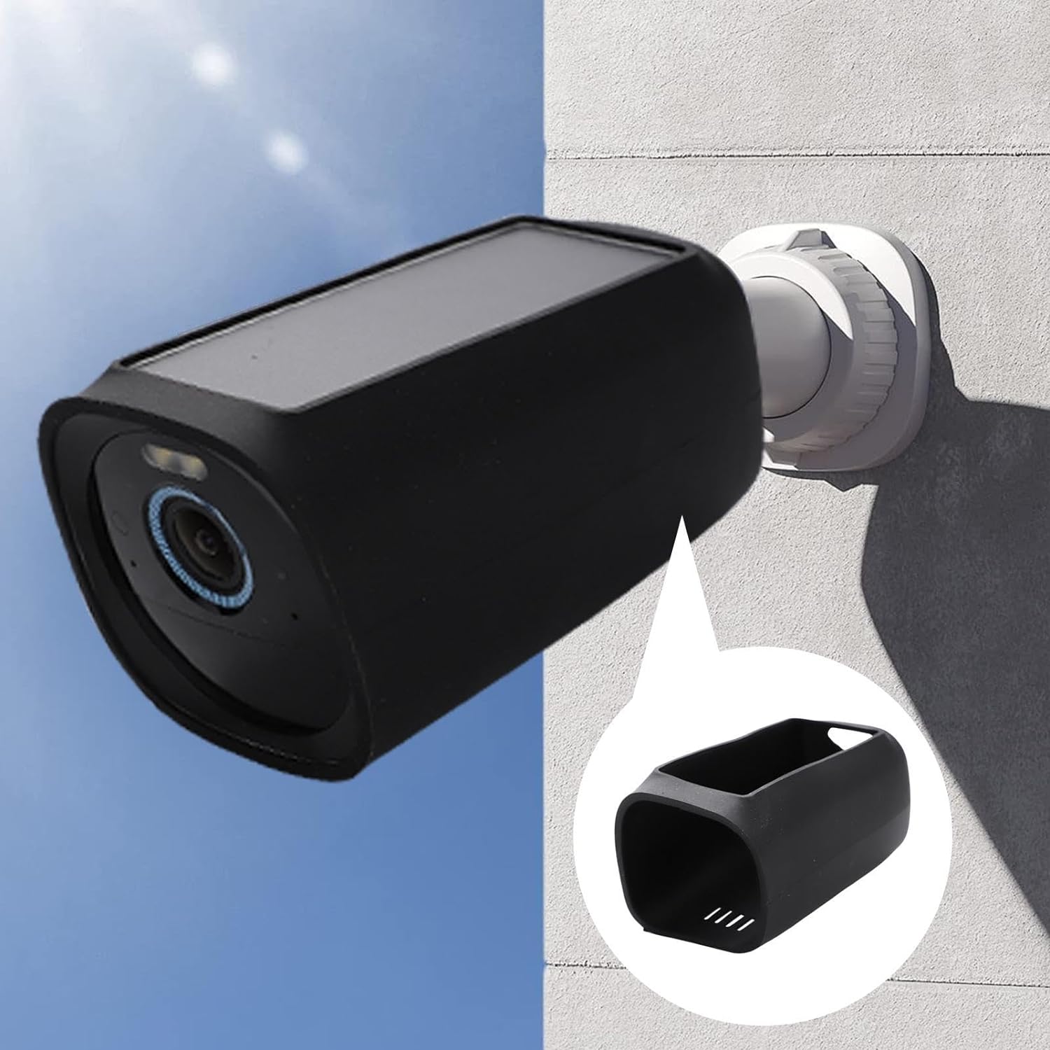 Nanyaciv EU-fy CAM 3 Case Cover Weatherproof Anti-Scratch Silicone Cover Black for Camera Mounting Colourful