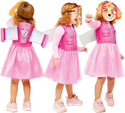 amscan Childs Girls Officially Licensed Paw Patrol Skye Book Day Week Fancy Dress Costume