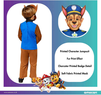 Amscan Official Nickelodeon Chase Costume 3-4 and 4-6 years