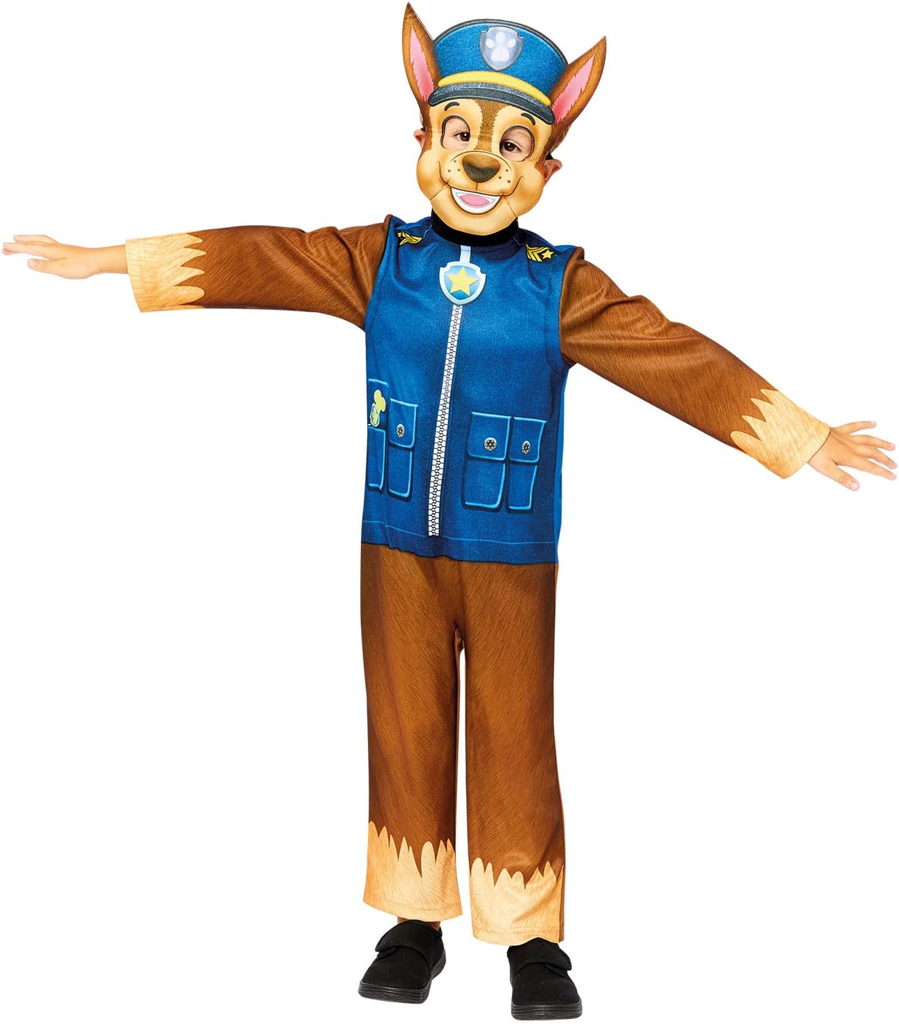 amscan Childs Boys Officially Licensed Paw Patrol Chase Fancy Dress Costume