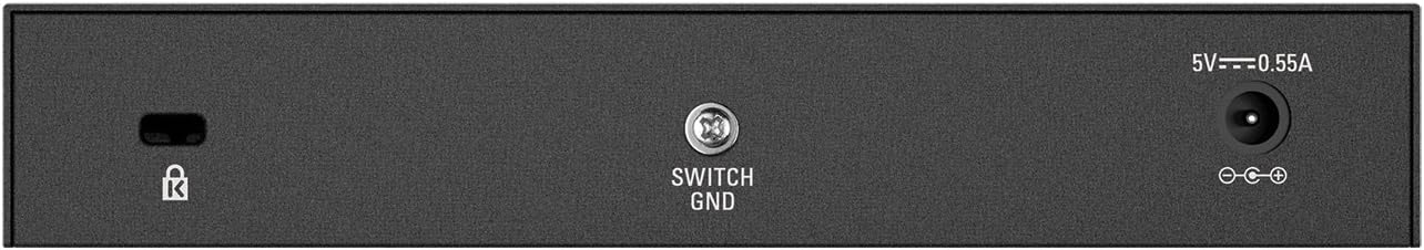 D-Link DES-108 – Switch de red con 8 puertos LAN Fast Ethernet 10/100 Mbps RJ-45, no gestionable Layer 2, carcasa metálica, negro