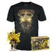 Funko Pop! & Tee: Spider-Man: NWH - Electro - Glow in The Dark - Medium - T-Shirt, Maglietta Vestiti a Maniche Corte con Figura in Vinile da Collezione - Idea Regalo Giocattoli per gli Adulti Uomini