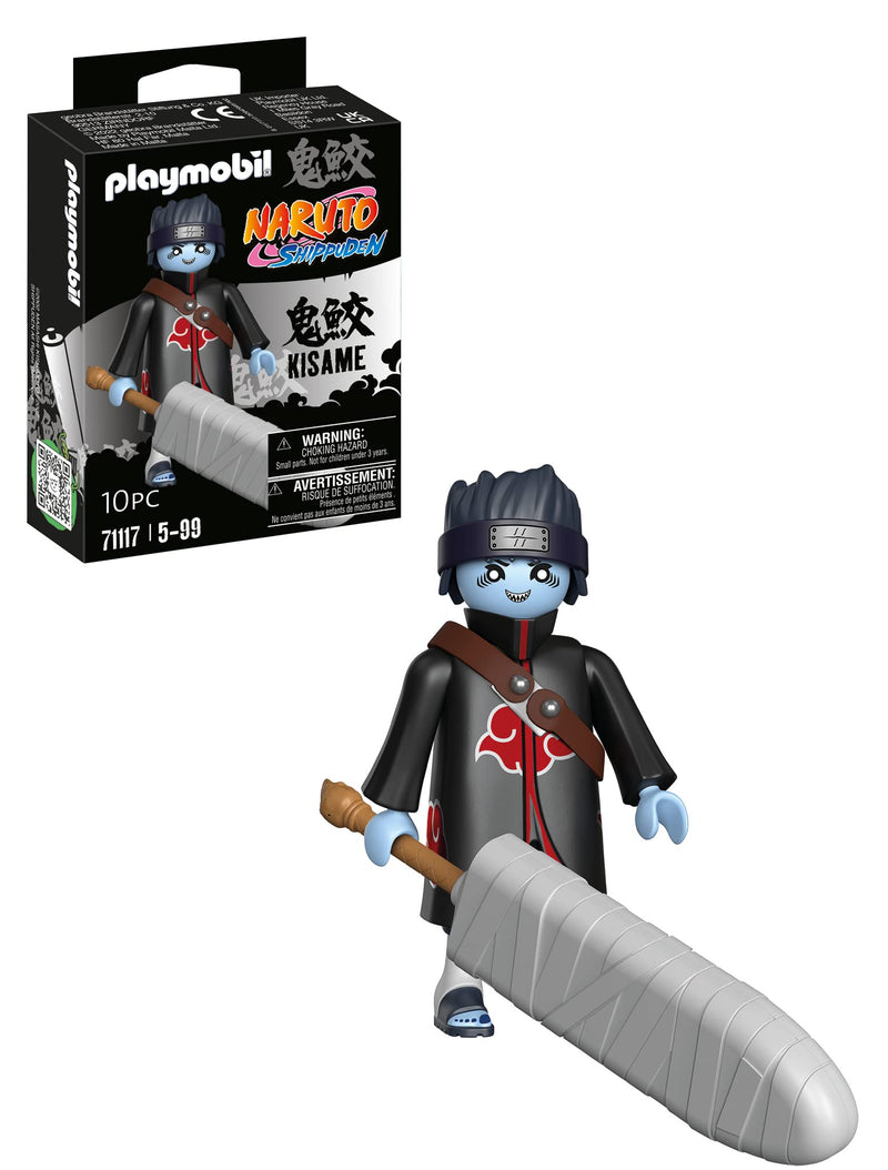 PLAYMOBIL Naruto Shippuden 71117 Kisame mit Samehada Schwert und Tragegurt, kreativer Spielspaß für Animefans mit tollen Details und authentischen Extras, 10-teilig, ab 5 Jahren