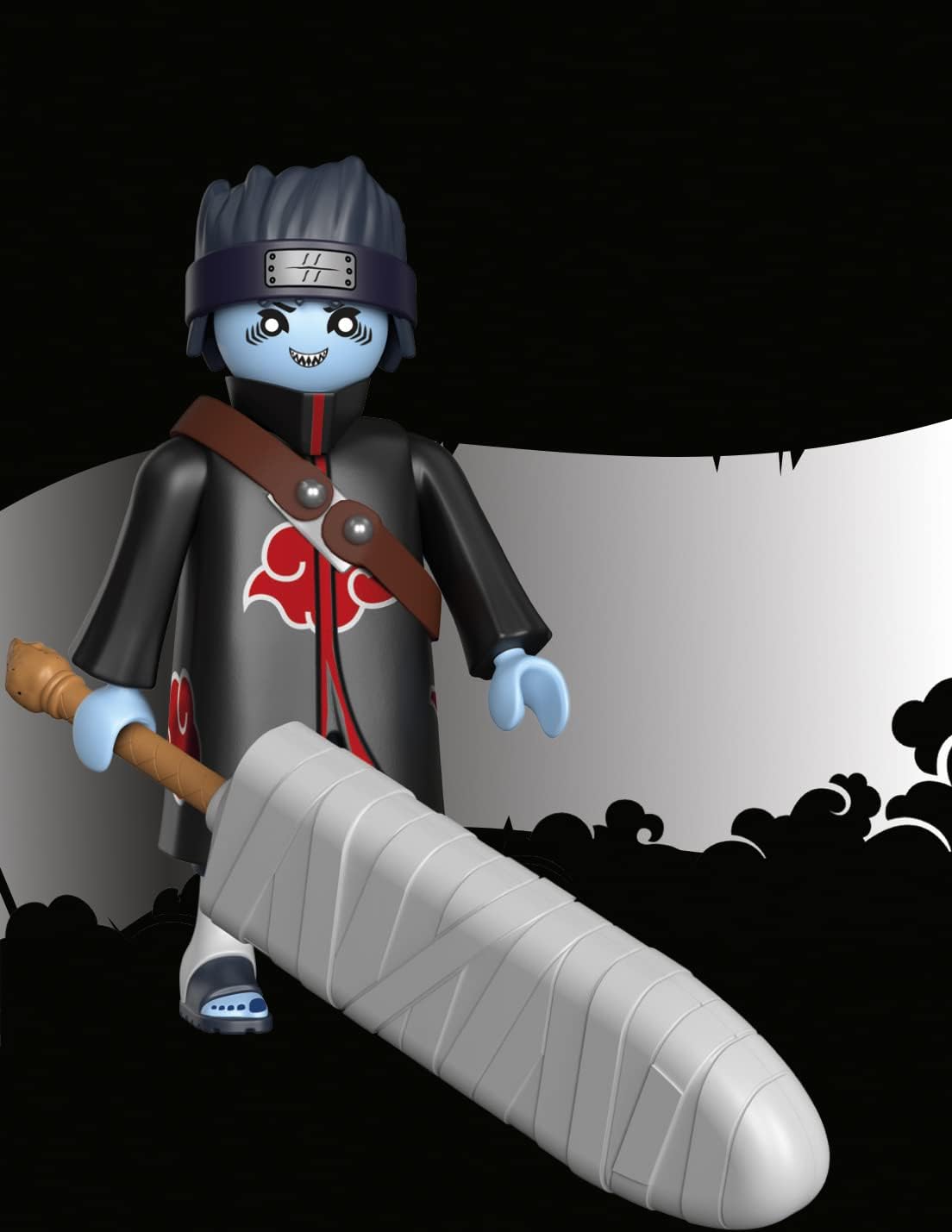 PLAYMOBIL Naruto Shippuden 71117 Kisame mit Samehada Schwert und Tragegurt, kreativer Spielspaß für Animefans mit tollen Details und authentischen Extras, 10-teilig, ab 5 Jahren