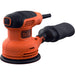 Black+Decker Exzenterschleifer BEW210 (230W, Scheiben-Ø 125 mm, mit integrierter Staubabsaugung, zum Schleifen/Polieren, Klettfix-System, inkl. 1 Schleifpapier K120