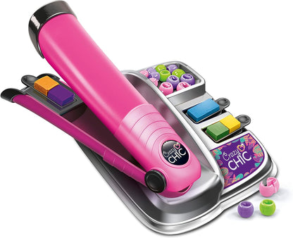 Clementoni 18750 Crazy Chic-Trendy Hairstyle-Hair Chalk Set, Washable Colour Brush, Art and Crafts for Kids Ages 6, Creative Toys, Gift for Girls, Multilingual