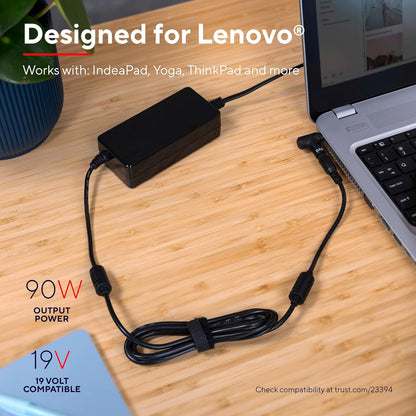 Trust Maxo Caricabatteria per laptop da 90 W a marca Lenovo