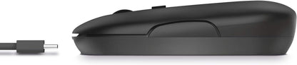 Trust Puck Wireless Mouse, Bluetooth or 2.4 GHz with USB Mini-Receiver, Rechargeable Battery, Silent Clicks, DPI Button, Light Computer Mouse for Laptop, PC, Mac, Chromebook