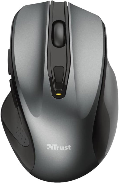 Trust Nito Wireless Mouse, 6 Buttons, 800-2200 DPI, Ergonomic, USB Micro-receiver, PC/Mac/Macbook/Laptop/Chromebook