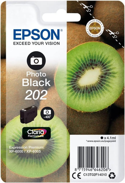Epson 202 4.1ml 400 pagine Nero per foto cartuccia d'inchiostro