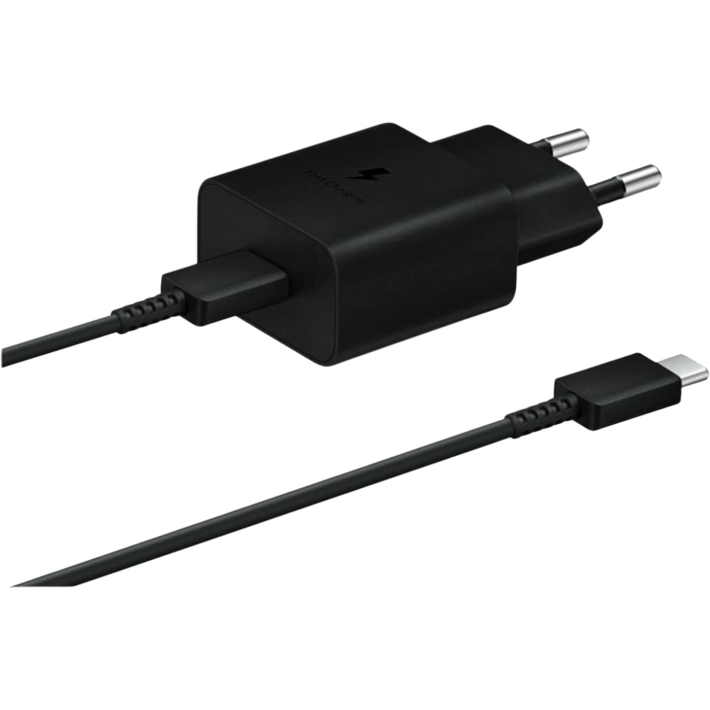Charger 15W Typec Black Con Cavo