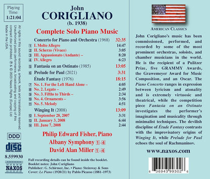 John Corigliano: Complete Solo Piano Music