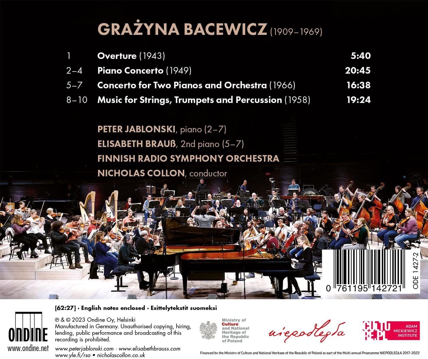 Grazyna Bacewicz: Piano Concerto/...
