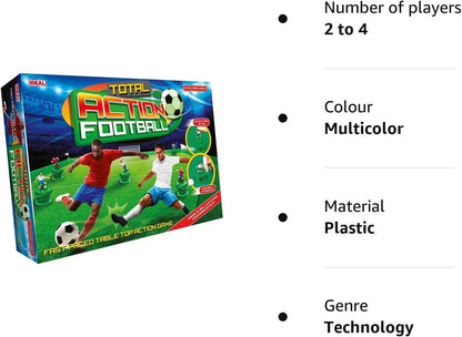IDEAL | Total Action Football: Fast paced table top football action game! | Family Games | For 2-4 Players | Ages 6+