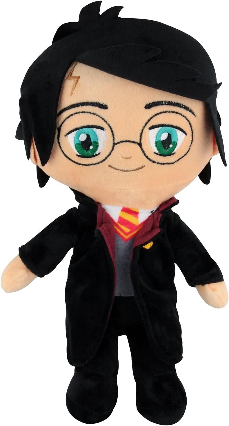 P:os 33894 - Harry Potter Plüschfigur erwachsen, ca. 29 cm groß, originalgetreu gestaltet, aus weichem Polyester, ein Muss für alle Fans des bekannten Zauberers