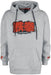 TEKKEN Men's Official Kanji Logo Hooded Sweatshirt Grey Pullover Size S