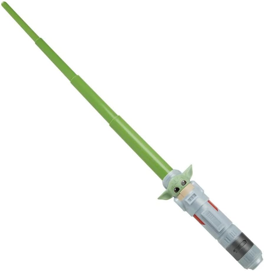 STAR WARS Lightsaber Squad The Child Extendable Green Lightsaber Roleplay Toy for Kids Ages 4 and Up, (F1172
