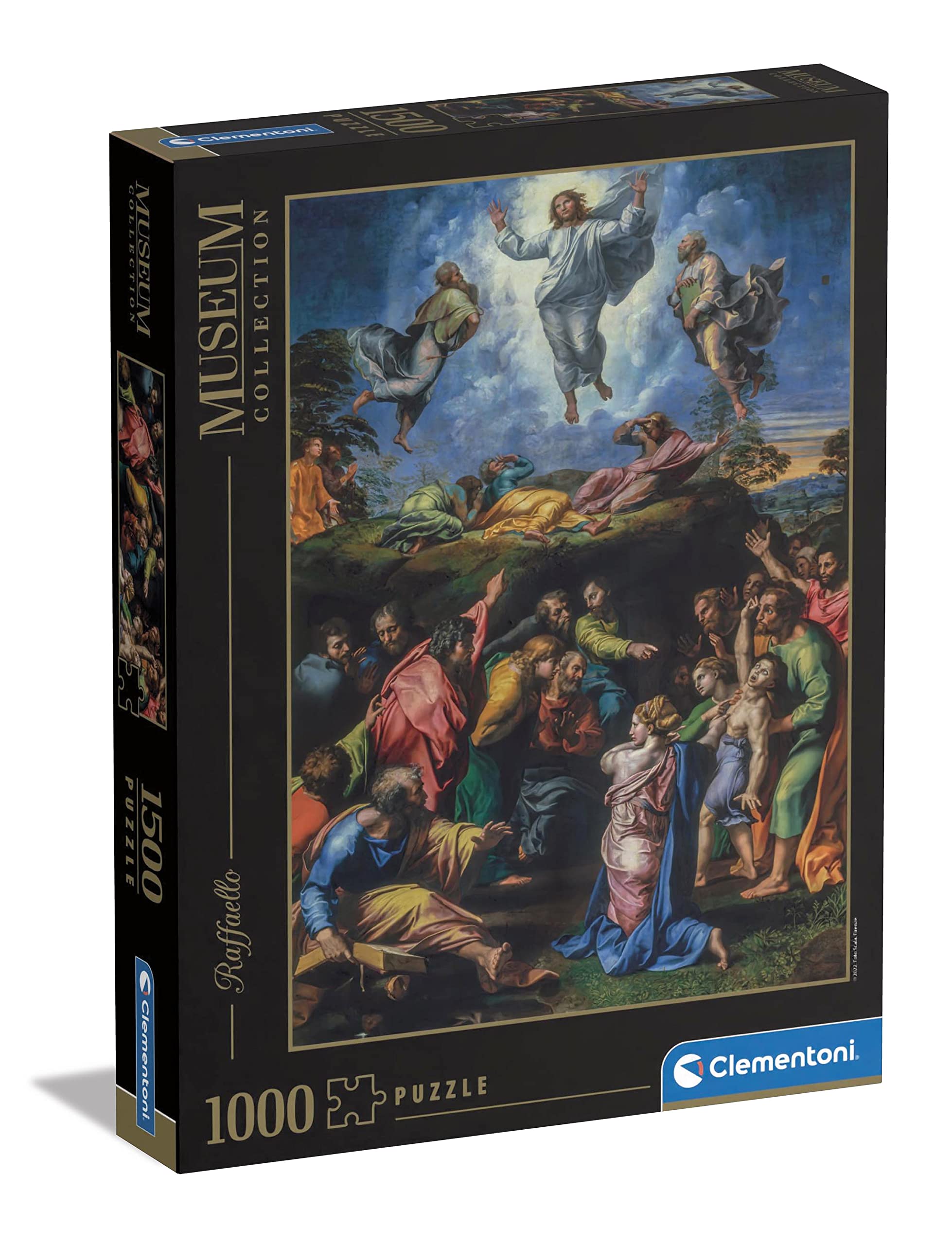 Clementoni 31698 Museum Collection-Raphael, Transfiguration-1500 Pieces-Adult, Art, Puzzle, Famous Paintings, Made in Italy, Multi-Coloured