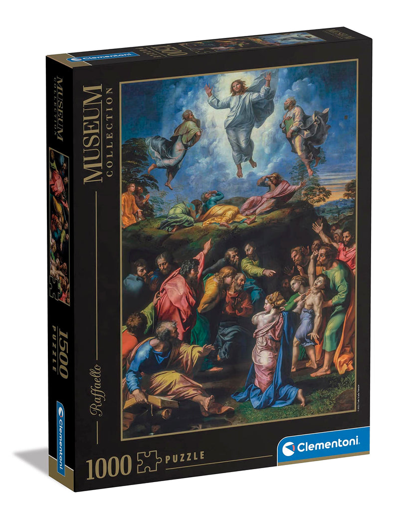 Clementoni 31698 Museum Collection-Raphael, Transfiguration-1500 Pieces-Adult, Art, Puzzle, Famous Paintings, Made in Italy, Multi-Coloured