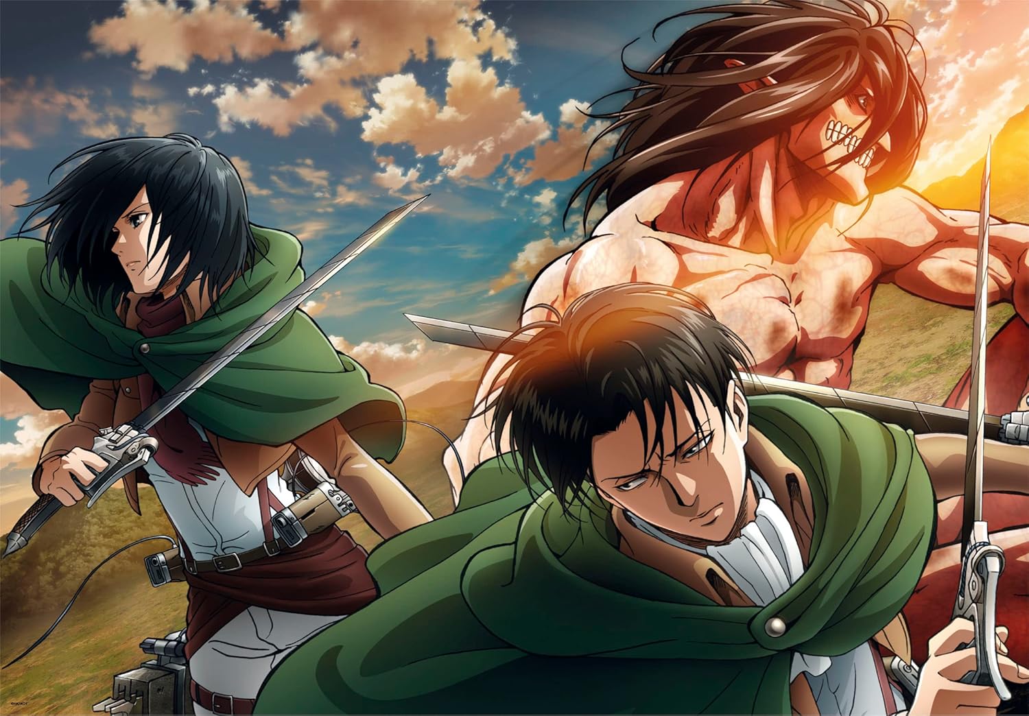 Clementoni - Puzzle Adulto Attack on Titans 500 Piezas Caja Cubo edición Especial - Desde 14 años (35138)