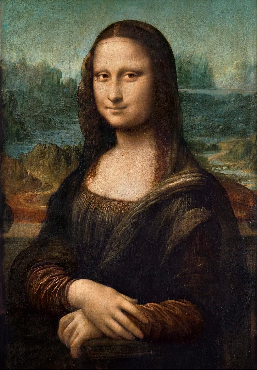 Clementoni - Museum Collection-Leonardo, Gioconda-1000 Adult Pieces, Art, Puzzle Paintings, Famous Paintings, Made in Italy, Multicolor, 39708