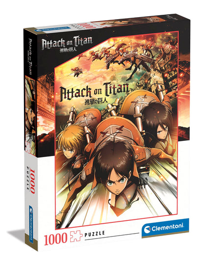 Clementoni 39727 Attack On Titans, Puzzle 1000 Teile Für Erwachsene Und Kinder 10 Jahren, Geschicklichkeitsspiel Für Die Ganze Familie