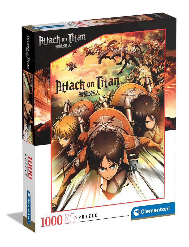 Clementoni 39727 Attack On Titans, Puzzle 1000 Teile Für Erwachsene Und Kinder 10 Jahren, Geschicklichkeitsspiel Für Die Ganze Familie