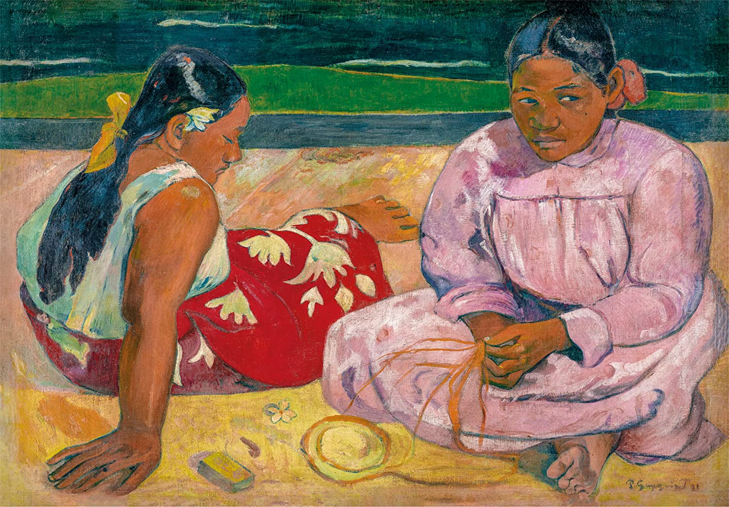 Clementoni - Puzzle Adulto 1000 Piezas Colección Museos - Museo D´Orsay - Gauguin, Mujeres de Tahiti - Desde 14 años (39762