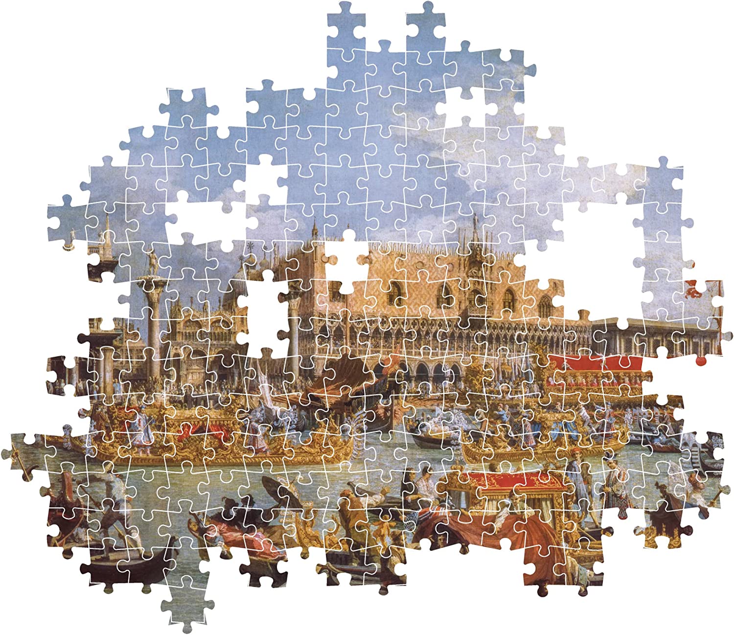 Clementoni - Puzzle Adulto 1000 Piezas Colección Museos - Canaletto, Regreso de Bucintoro en el día de la Ascensión - Desde 14 años (39764