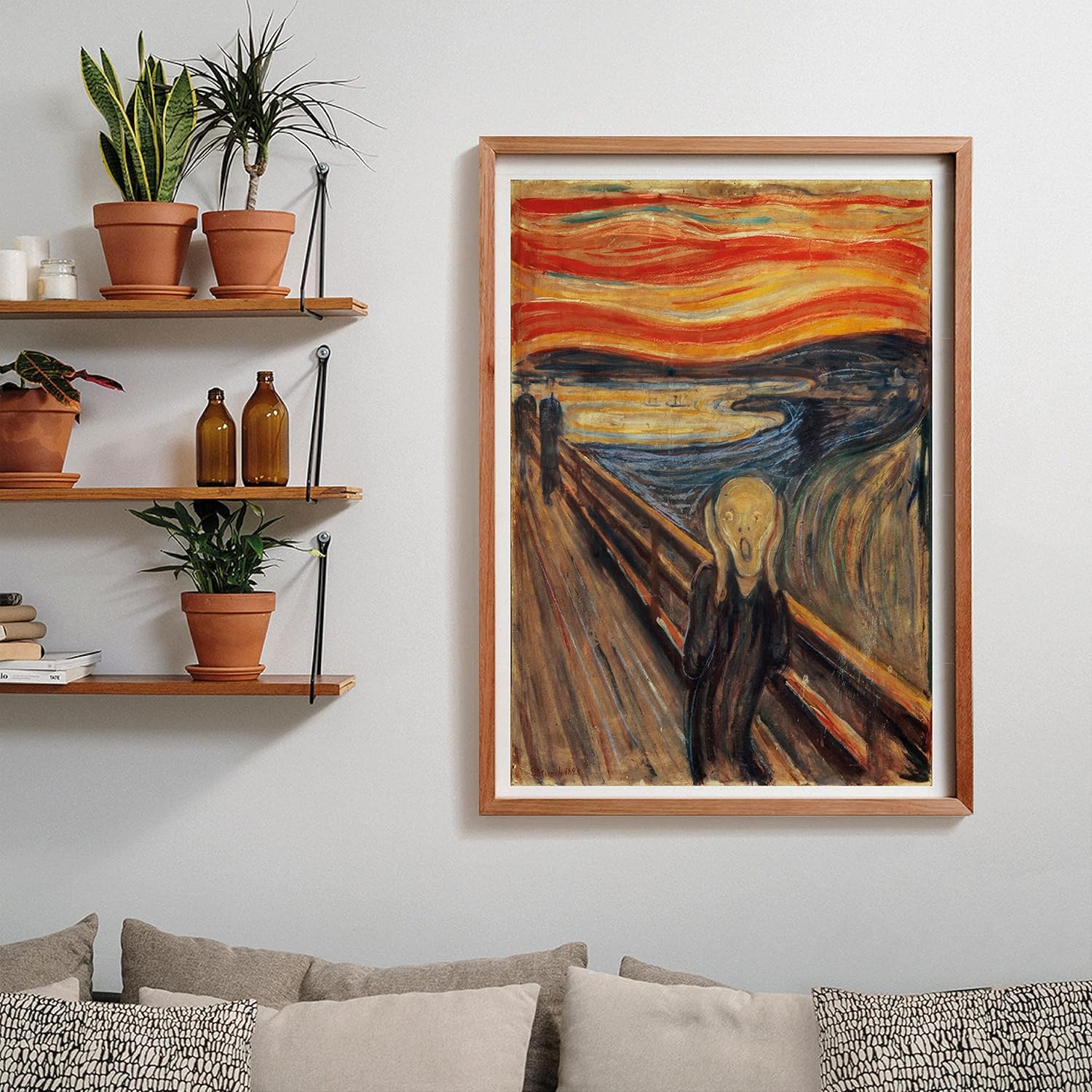 Clementoni 39791 Museum Collection-The Scream-1000 Pieces-Adult Jigsaw Puzzles, Art, Famous Paintings, Made in Italy, Multi-Coloured