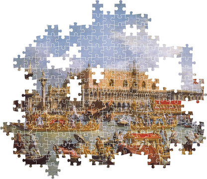 Clementoni 39792 Italy Museum Collection Canaletto, The Return of The Bucentaur at The Molo on Ascension Day 1000 Pieces, Jigsaw Puzzle, Multi-Coloured