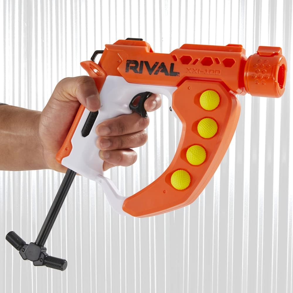 Nerf Rival Curve Shot – Flex XXI-100 Blaster – Fire Rounds to Curve Left, Right, Downwards or Fire Straight
