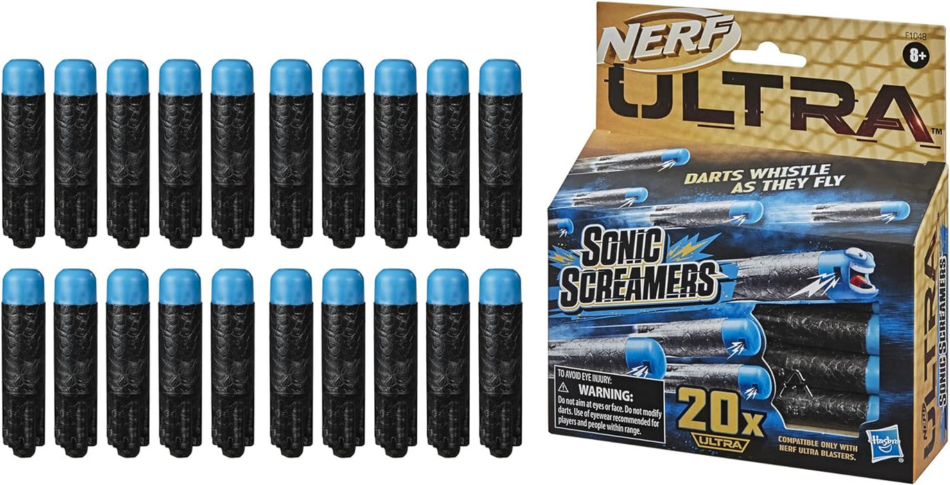 Nerf Ultra Sonic Screamers 20-Dart Refill Pack - Darts Whistle Through the Air - Compatible Only with Nerf Ultra Blasters