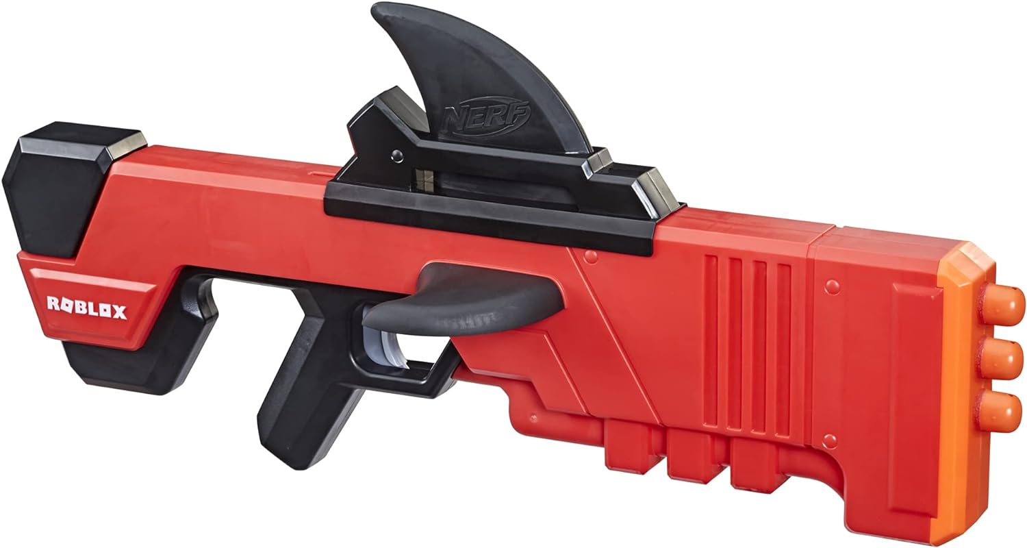 Nerf Roblox MM2 Shark Seeker Dart Blaster Shark Fin Action 3 Mega Darts Code to Activate Virtual In-Game Item F2489EU4