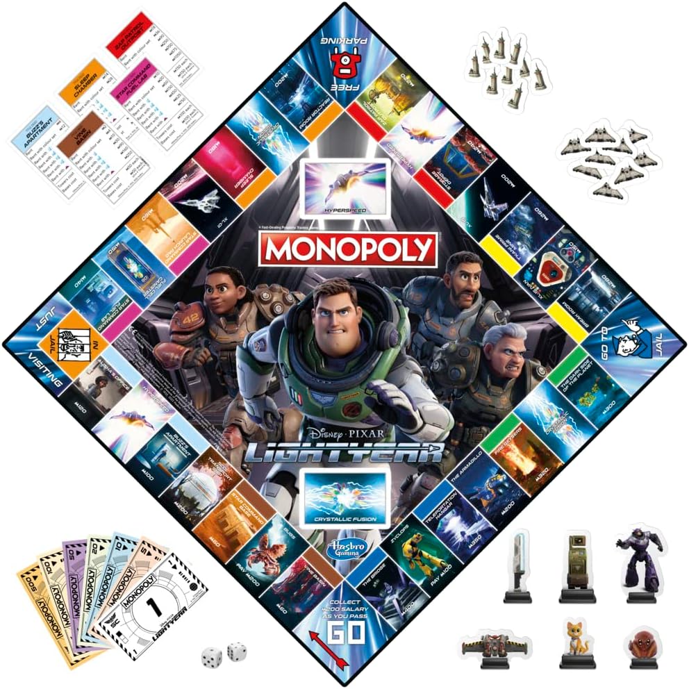 Hasbro Gaming: Monopoly Disney Pixar Lightyear Edition