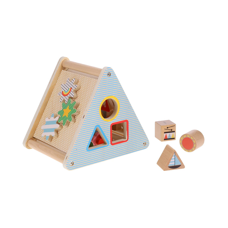 Petit Collage PTC676 My First Wooden Activity Toy, multicoloured, one size