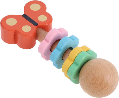 Petit Collage PTC696 Butterfly Wooden Shaker, Multicoloured, One Size