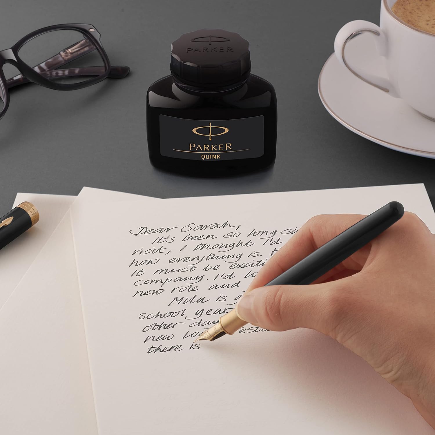 PARKER IM Rollerball Pen | Matte Black with Chrome Trim | Fine Point with Black Ink Refill | Gift Box